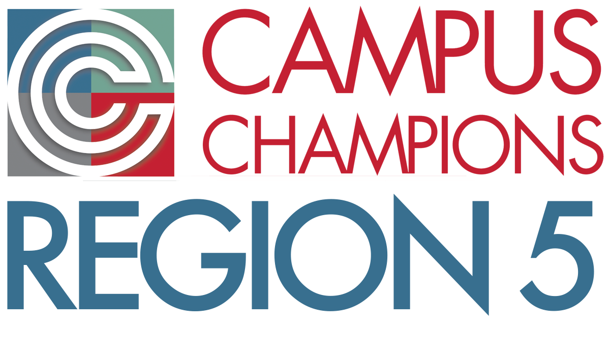 The words Campus Champions Region 5