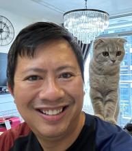Linh and his daughter's cat
